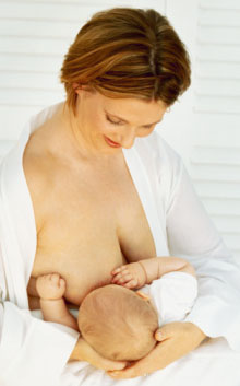 preparing to breastfeed